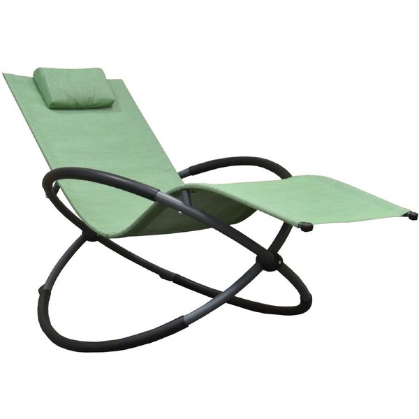 Orbital Phifer ® & Steel Lounger - Olive Grove