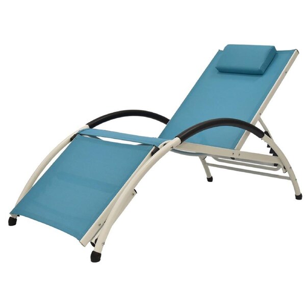 Dockside Phifer ® & Aluminum Sun Lounger - True Turquoise