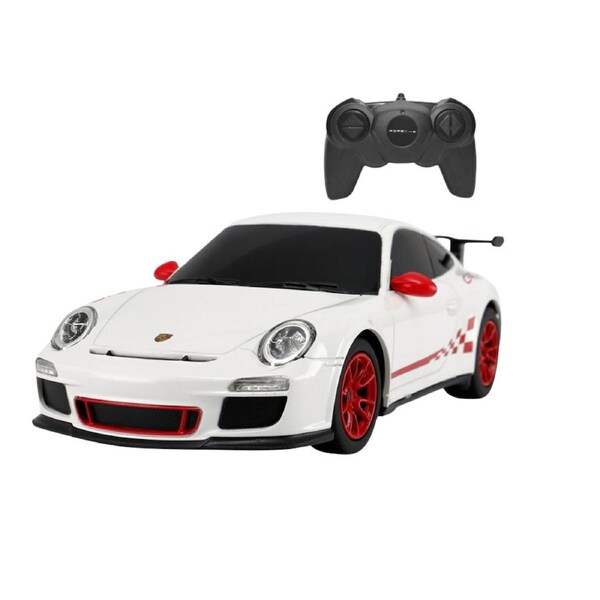 RASTAR Licensed Porsche GT3 RS RC Car - 1:24 Scale White Supercar Replica with Full-Function Remote Control & Realistic Suspension for Collectors & Kids