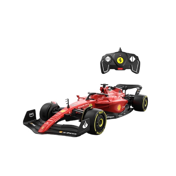 RASTAR Licensed 1:18 Ferrari F1-75 RC Formula 1 Car - Red F1 Model with Suspension & Authentic Detailing