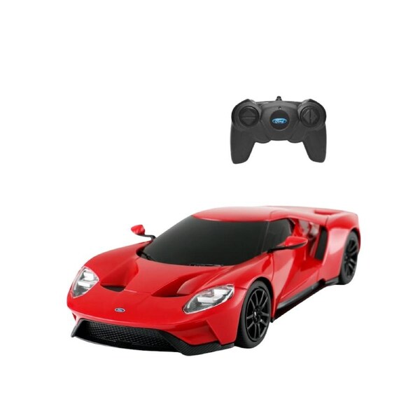 RASTAR Licensed Ford GT RC Car - 1:24 Scale Remote Control Supercar with Lights & Rechargeable Battery