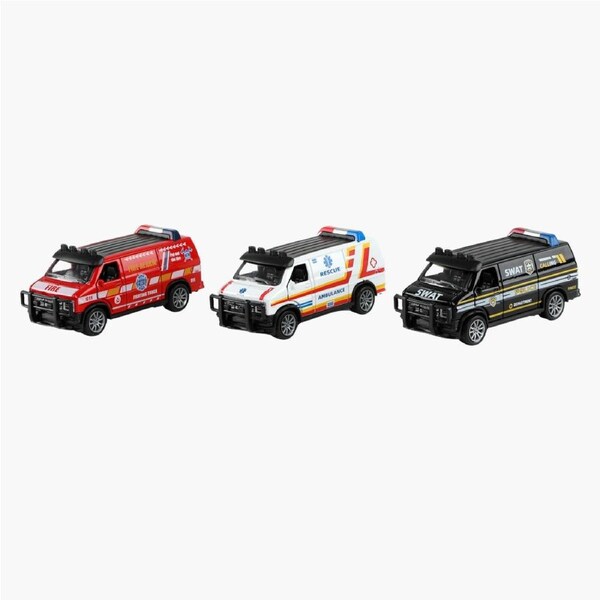 Pull-Back Police Van - Assorted