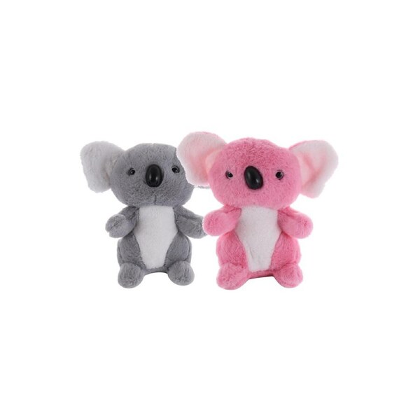 Soft Fur Koala - Pink & Grey