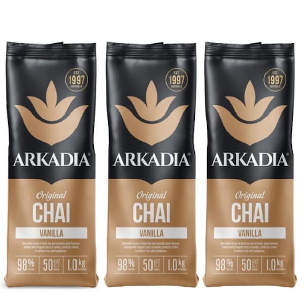 ARKADIA VANILLA CHAI 1KG X 3 BAGS
