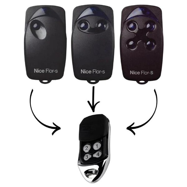 Automatic gate remote control compatible to Nice Flor-s FLO1-RS FLO2-RS FLO4-RS