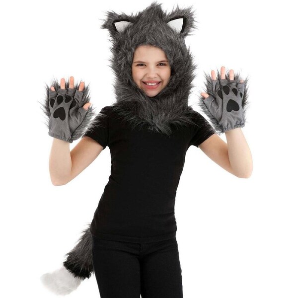 Wolf Hood Hands and Tail Set