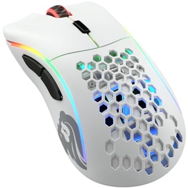 Glorious Gaming Mouse - Model D - RGB Gaming Mouse -Matte White
