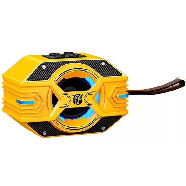 Transformers Bluetooth V5.4 Portable Wireless Speaker 1200mAh Rechargeable TF-Y03 - Yellow