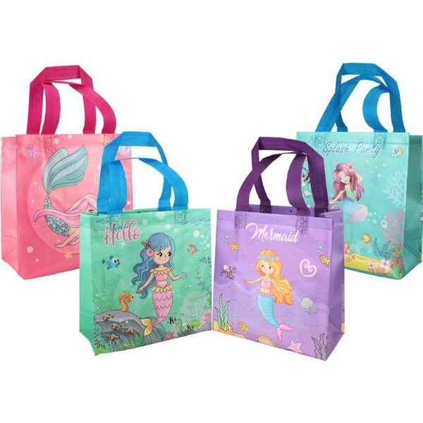 Mermaid Fantasy Party Tote Bags (Pack of 12)