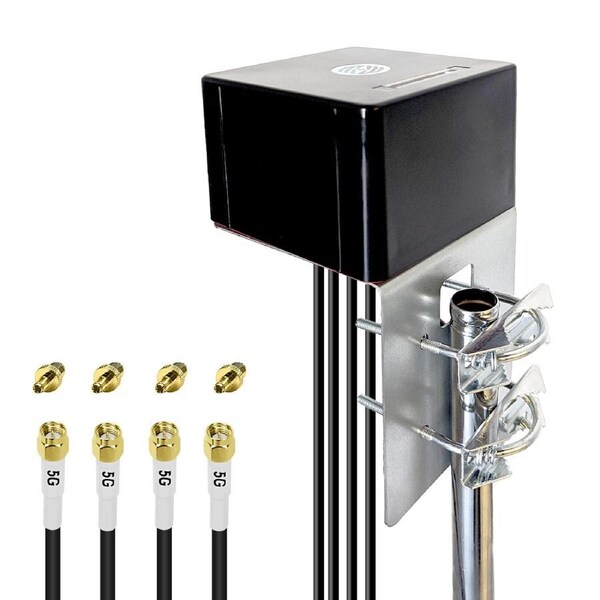 Cellular 5G 4G LTE Antenna 4X4 MIMO 600-8000 MHz Omni WIFI7 M2M IoT L plate included