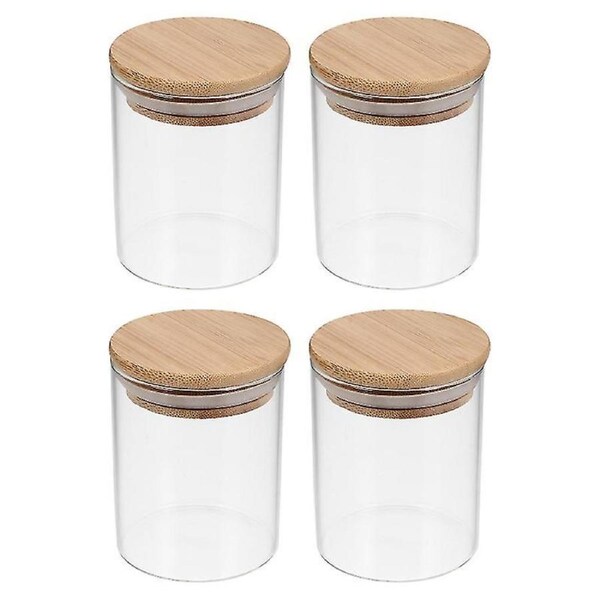 4pcs Glass Tea Jars