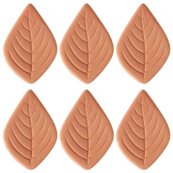 6pcs Sugar Saver Leaf Terracotta Sugar Keeper and Softener Sugar Reusable Saver