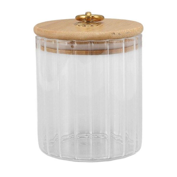 Food Storage Jar Clear Glass Canning Jar Moisture Proof with Sealed Lid for Tea Coffee Sugar Dried Fruit 500ml