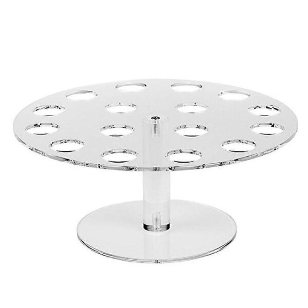 16-Hole Acrylic Ice Cream Stand for Waffle Cones and Mini Cones