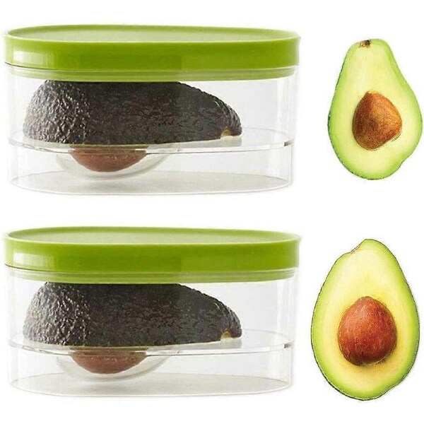 2-Pack Avocado Storage, Avocado Keeper, Avocado Saver Holder, Avocado Container to Keep Your Avocados Fresh for Days