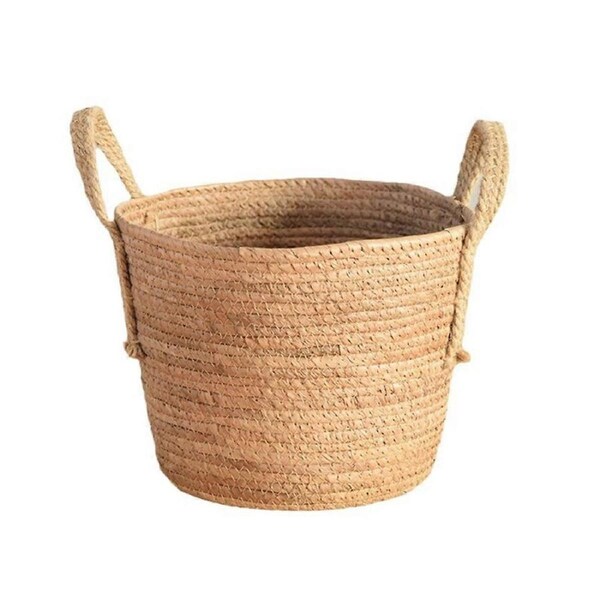 Woven Handheld Flower Baskets Rattan Plant Pots Plant Pots Storage Baskets Home Decoration Flower Baskets C