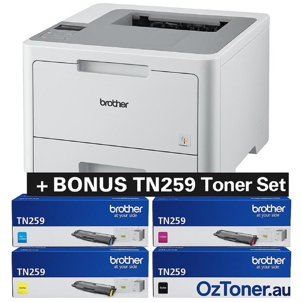 Bundle: Brother HL-L8240CDW A4 Color Laser Wireless Printer+BONUS: TN259 C/M/Y/K Toner Set