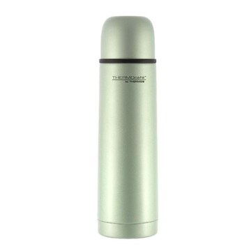 Thermos Thermocafe 500ml Stainless Steel Slim Vacuum Insulated Flask Green  | Woolworths