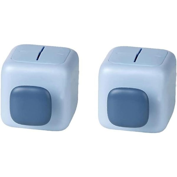 2PCS Electric Toothbrush Holder for Bathroom Wall Mounted Space Saving Holders for Kids and Adult Family Bathroom (Blue)