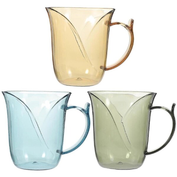 3Pcs Toothbrush Cups Mouthwash Cup Bathroom Tumbler Bathroom Tumbler Plastic Toothbrush Holder
