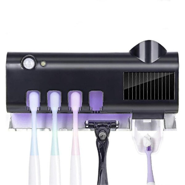 Toothbrush Sterilizer, Uv Toothbrush Sanitizer And Holder With Led Uv Light Sterilization Function