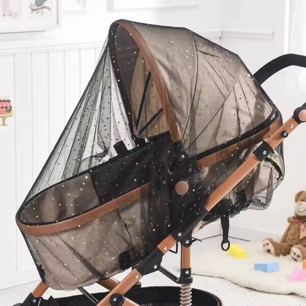 Universal Fly Net for Prams - Black Star Dust Cover