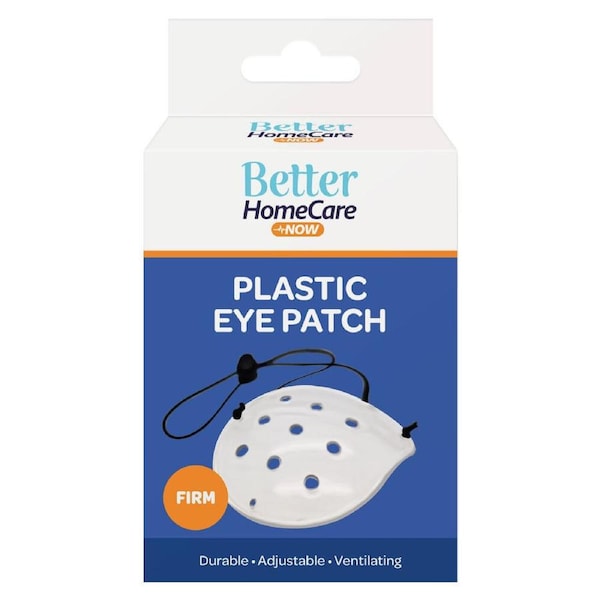 Better HomeCare Now Plastic Eye Patch Shield White Firm 9-Hole Ventilated