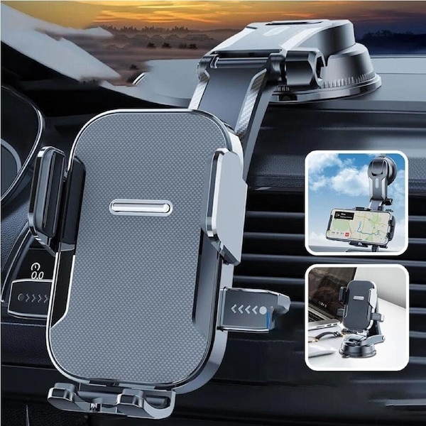 Universal 360° Car Mount Holder Phone Stand For GPS Mobile iPhone Samsung Galaxy