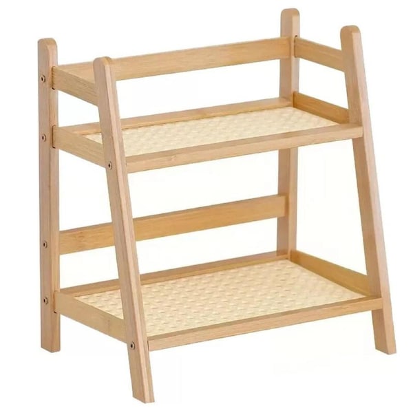 Multi Tier Desktop Storage Shelf Organizer Rack for Home Office and Study