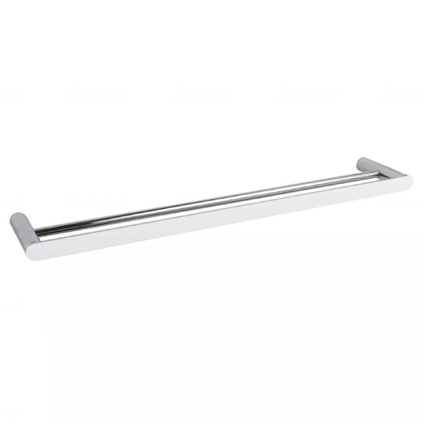 Bath Round Chrome 800MM Double Towel Rail Rack Ring Holder Stainless Steel