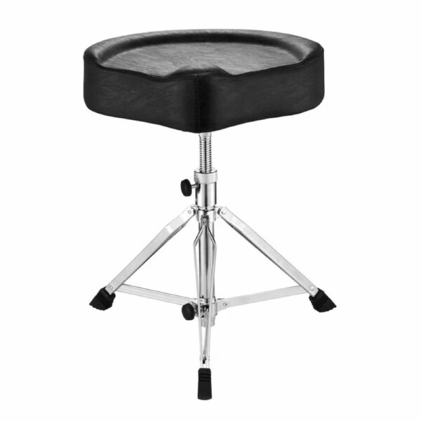 Saddle Drum Throne Stool Heavy Duty Drum Stool Adjustable Height Black