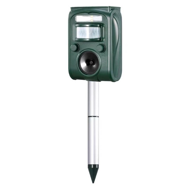 4x Ultrasonic Bird Animal Repellent Solar Powered Pest Repeller LED Indicator