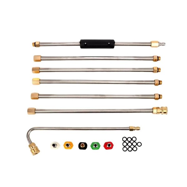 4000PSI Spray Gun High Pressure Power Washer Wand Lance Water Cleaner Nozzles