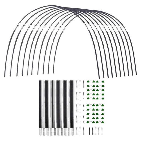 30pcs Garden Greenhouse Tunnel Plant Hoop Grow Garden Supports Hoops Stakes