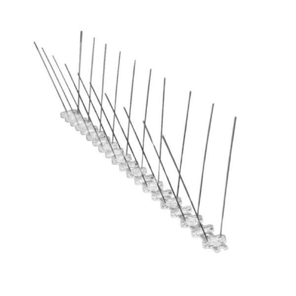 10x Anti Bird Spikes 5 Meter Stainless Steel Polycarbonate Base Pigeon Deterrent