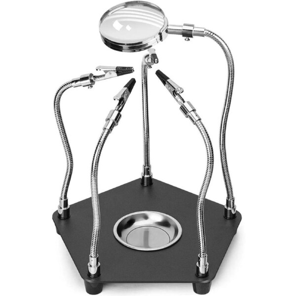 Third Hand Soldering Iron Solder Station Magnifier Stand Holder Helping Tool