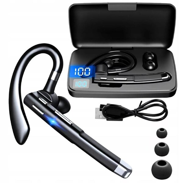 Wireless Bluetooth Headset Handsfree Earpiece Earphone with Mic for Mobile Phone