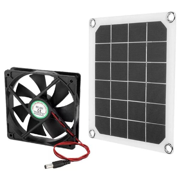Solar Powered Exhaust Fan Solar Panel Power Ventilator For Home Attic Greenhouse