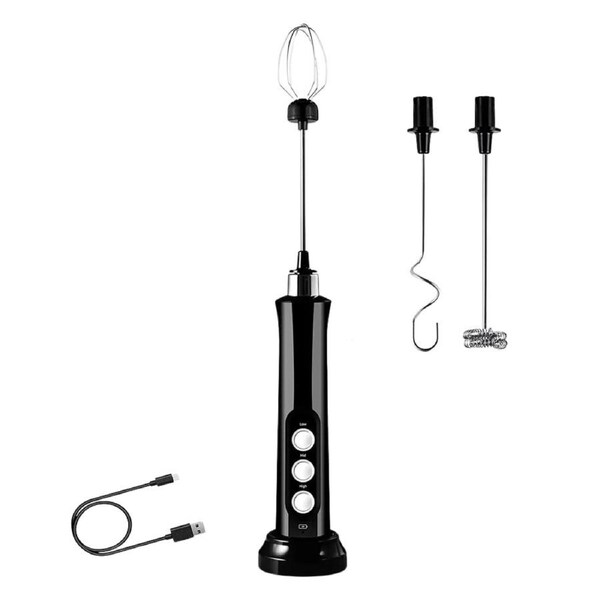 Electric Milk Frother Handheld Egg Whisk Beater Foamer Maker Coffee Drink Mixer