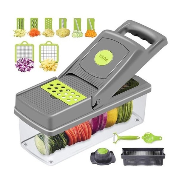 Vegetable Chopper Grater Slicer Cutter 15 in 1 Interchangeable