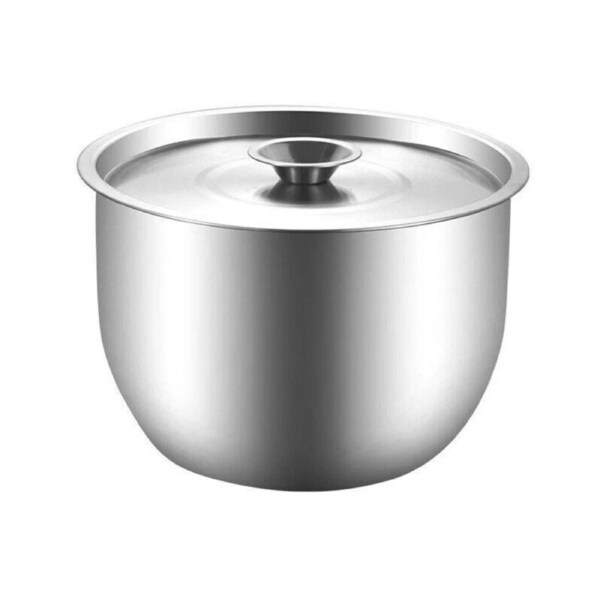 Stainless Steel Cooking Pot with Lid Tall Stockpot for Kitchen Soup Cake Steamer