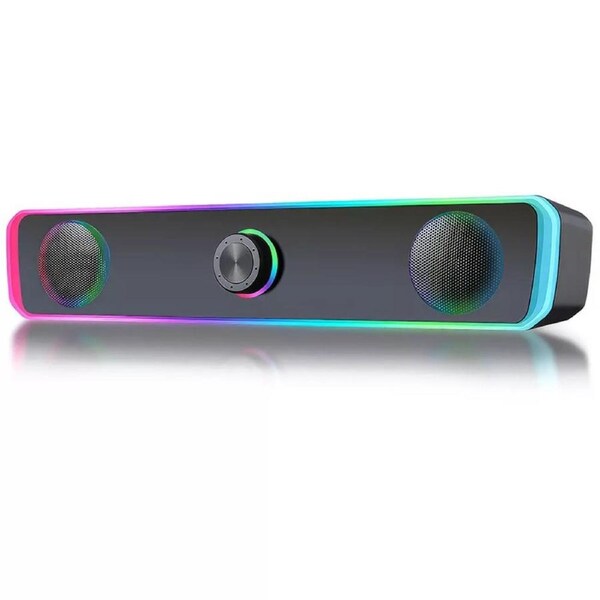 PC Laptop Speakers Wired Stereo Desktop Soundbar Speaker Support Bluetooth