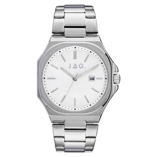 JAG ARCHER Analogue White Dial Stainless Steel Men's Watch (J2823A)