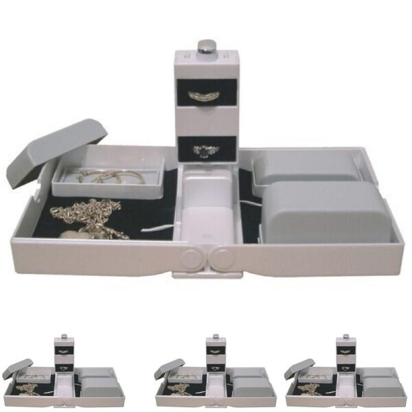 4x Earring Necklace Jewellery Case Organizer Display Jewelery Holder Storage Rack