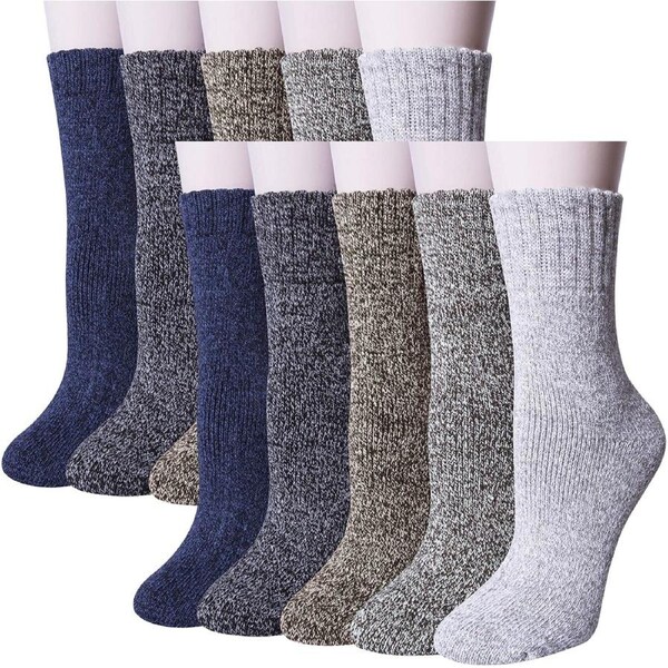 12x Womens Pairs Thick Wool Blend Work Socks Heavy Duty Outdoor Warm (EU37-EU41)