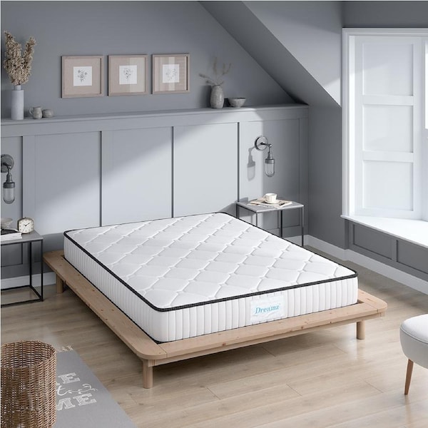 DreamZ 20cm Single Mattress 5-Zone Euro Top Pocket Spring Medium Firm All Sizes Single