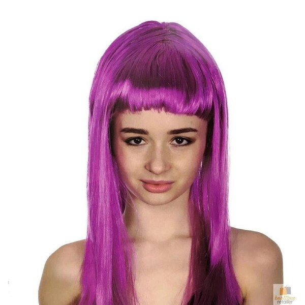 Long Fuchsia Straight Costume Wig – 70cm
