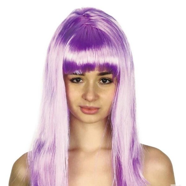 Long Light Purple Straight Costume Wig – 70cm