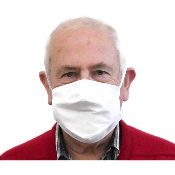 Tigerplast Fabric Face Mask – Washable White