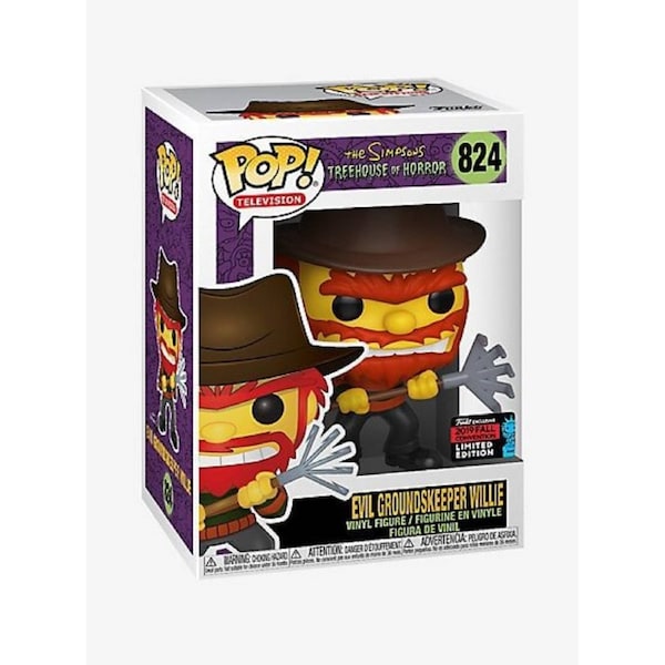 Funko Pop Simpsons Evil Groundskeeper Willie NYCC 2019 #824 Vinyl Figure
